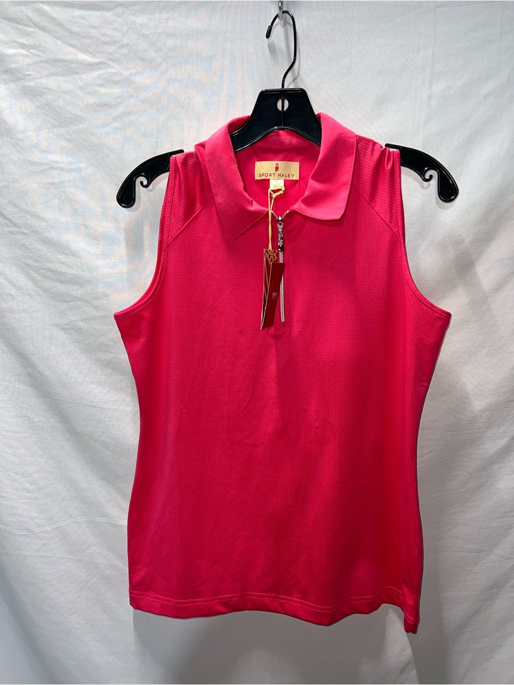 Sport Haley Women's Sleeveless Polo Top in Pink‎